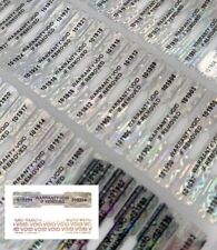 Premium Void Security Warranty Labels Seal Serial Numbered Tamper Proof Stickers