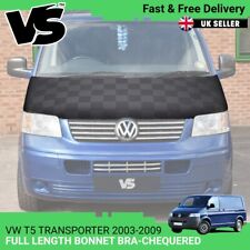FITS VW T5 TRANSPORTER 03-09 FULL BONNET BRA QUALITY PROTECTOR COVER CHEQUERED