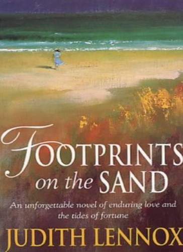 Footprints the sand - footprints, on