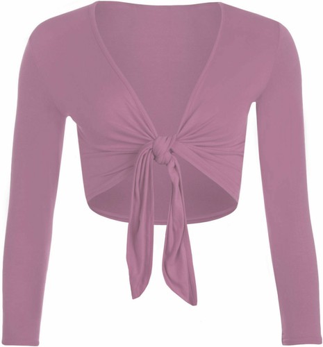Womens tie crop shrug - tie,