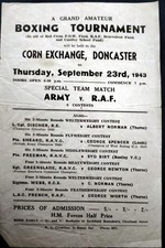 RARE WARTIME BOXING PROGRAMME