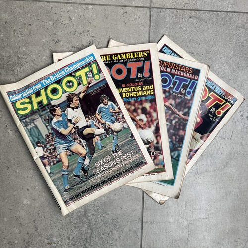Shoot magazine 1977 - shoot!, x4