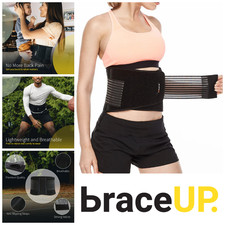 Back Support Belt Brace Size L XL Lumber Lower Back Pain Sciatica Herniated Disc