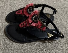 Biba Flat Strappy Beaded