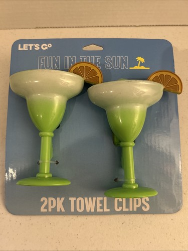 Margarita beach towel clips - beach,