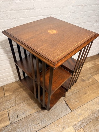Mahogany revolving bookcase - mahogany,