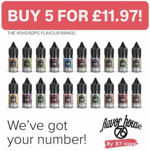 Flavour house liquid vape - 76, e