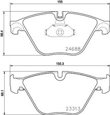 Brake pads 8DB 355 015-261