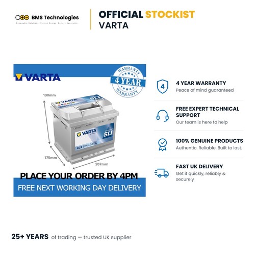 Varta c22 car battery 12v - car,