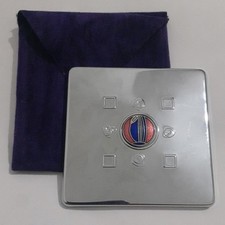 Compact Mirror Charles Rennie Mackintosh STYLE Multi Roses Red Blue Enamel pouch