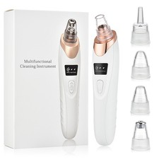 Electric Blackhead Remover Pore Vacuum with 4 Suction Heads for Deep Cleansing