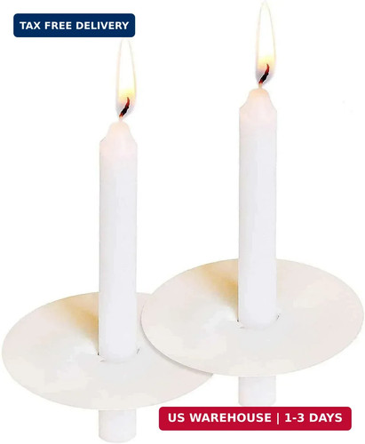 200 white church candles - white,