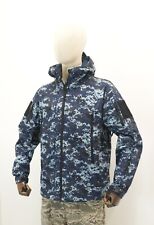 US Navy NWU Digital Camouflage Softshell Jacket Waterproof Fleece Lined Army