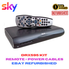Sky +HD DRX595 box with remote and Cable Small Slimline Box Freeview FreeSat Ref