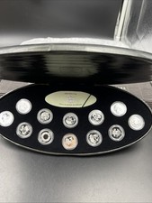 2000 Canada 12 Coin Sterling Silver Millenium Proof Quarter Set w/ Box & COA #E1