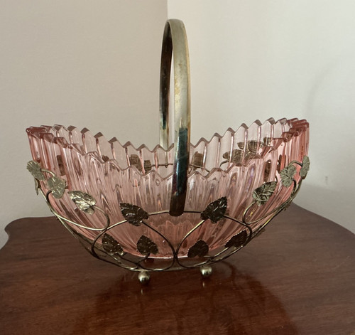 Vintage art deco glass bagley - deco,