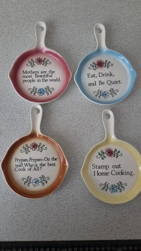 Vintage ceramic frying pan - ceramic,