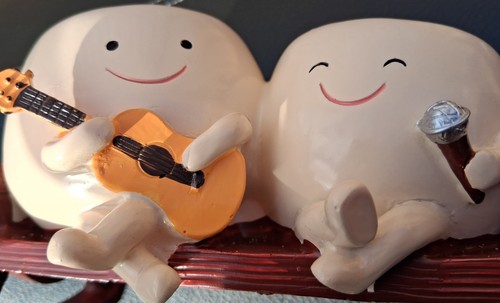 New resin smiley face guitar - new,