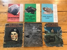 Royal Armoured Corps Booklet + Bovington Tank Museum Guides Parts 1, 2, 3 good