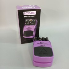 Behringer Bass Overdrive BOD400 Guitar Foot Pedal Purple Boxed -CP