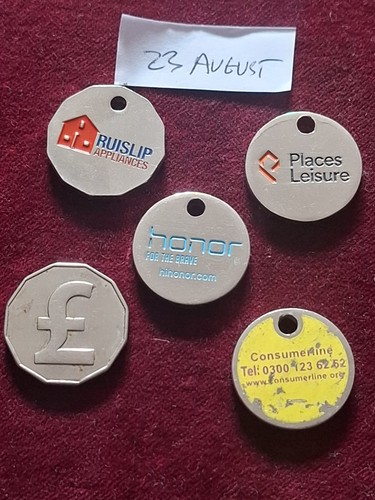Old trolley tokens lot - old,