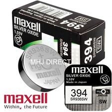 Maxell 394 SR936SW Deben Ferret Terrier Finder Silver Oxide Battery Use By 2029