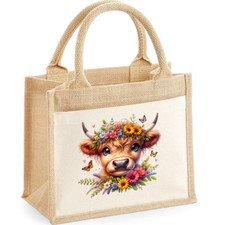 Personalised XL Jute Tote Bag