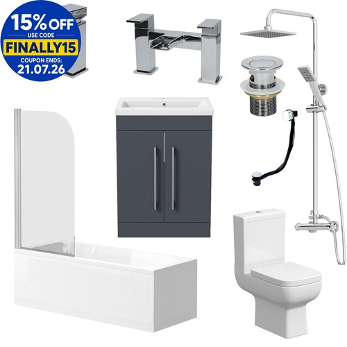 Complete bathroom suite 1700 - bathroom,