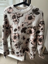 Zara White Floral Oversized