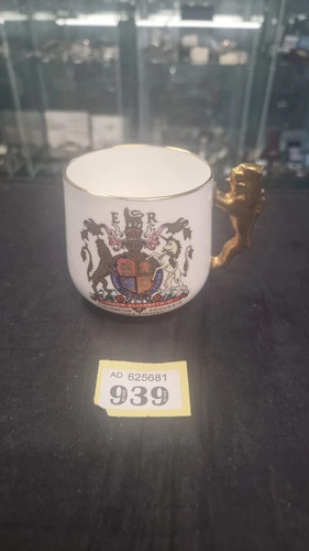Paragon gold handled lion cup - paragon,