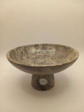 Grey Marble Pedestal Dish