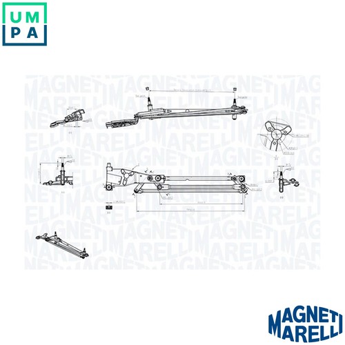 Wiper linkage 085570706010 for - wiper,
