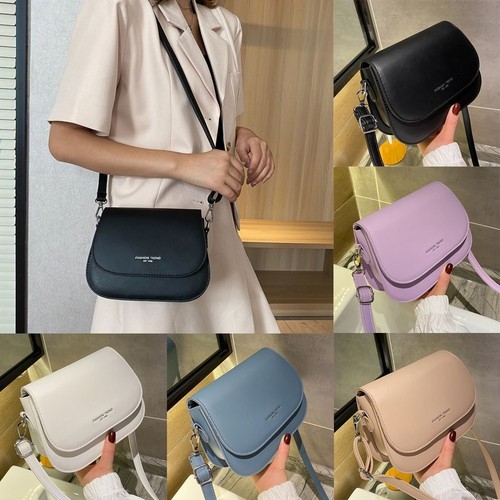 Leather saddle shoulder bag - saddle,