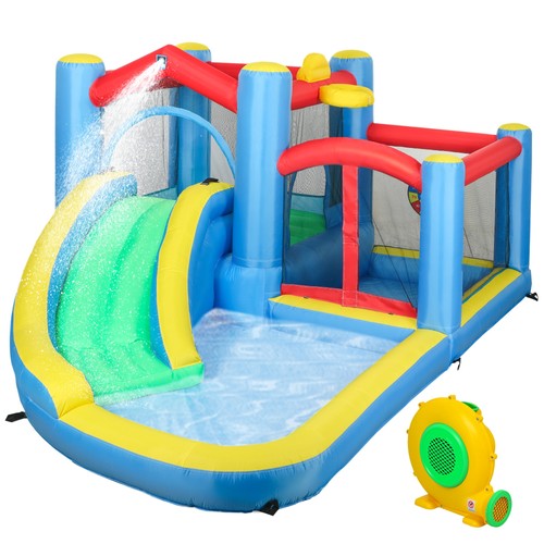 Inflatable bouncy castle with - inflatable,