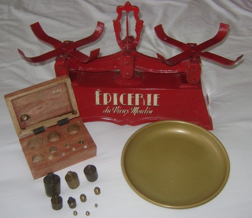 Antique french kitchen scales - antique,
