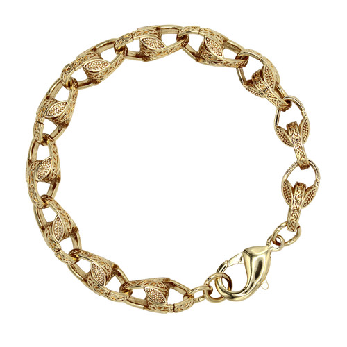 Tulip gold bracelet - 3d,