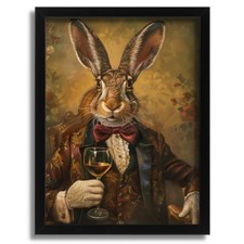 Elegant Rabbit in Vintage Suit