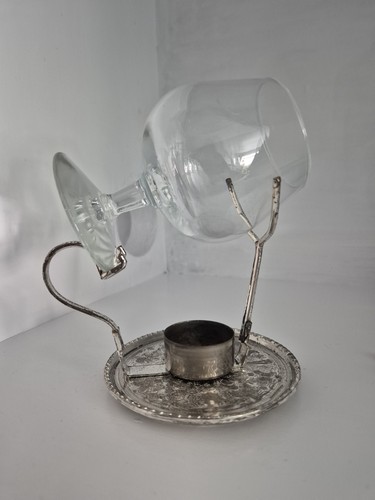 Vintage silver plated brandy - silver-plated,