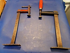 2 x Vintage Welders Table / Workbench  Welding Table Clamps
