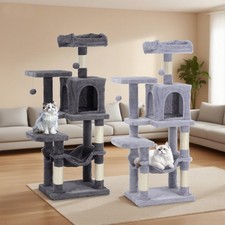 4-Layer Cat Tree Activity Centre Multilevel Scratching Post Climbing Tower Jzzhw
