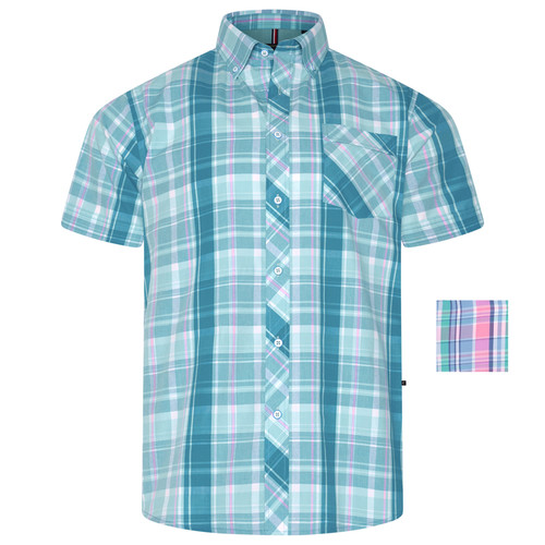 Kam check shirt - kam, short