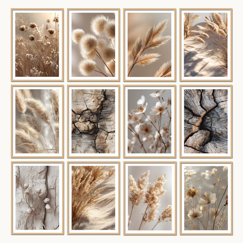 Neutral botanical wall art - botanical,