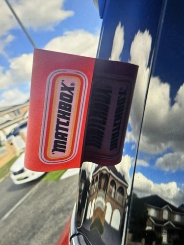 Matchbox car novelty - matchbox, tag
