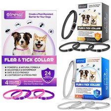 Dog Flea Tick Collar Treatment Pet Adjustable 24 Month Protection Collars 4 Pack