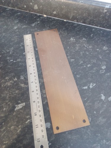 Vintage brass finger plate - vintage, 12