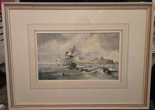 Vintage marine watercolour - vintage,