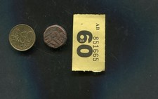 Copper  coin  of Mughal Akbar Indian Emperor 16th century