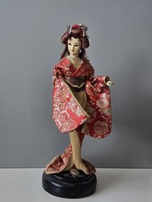 Vintage Japanese Geisha Doll-Rotating Music Box