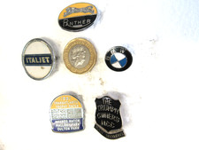 VINTAGE MOTORCYCLE ENAMEL PIN BADGES, BMW, TRIUMPH, ITALJET, PANTHER, ETC