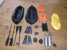 VINTAGE ACTION MAN DINGHY X 3 PLUS EXTRAS SEE PICTURES